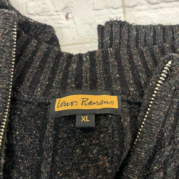 Lenor Romano Men XL X-Large Wool Full Zip Cardigan Sweater Cable Knit C029 -2 - Picture 16 of 16